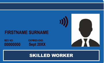 Blue Skilled Card